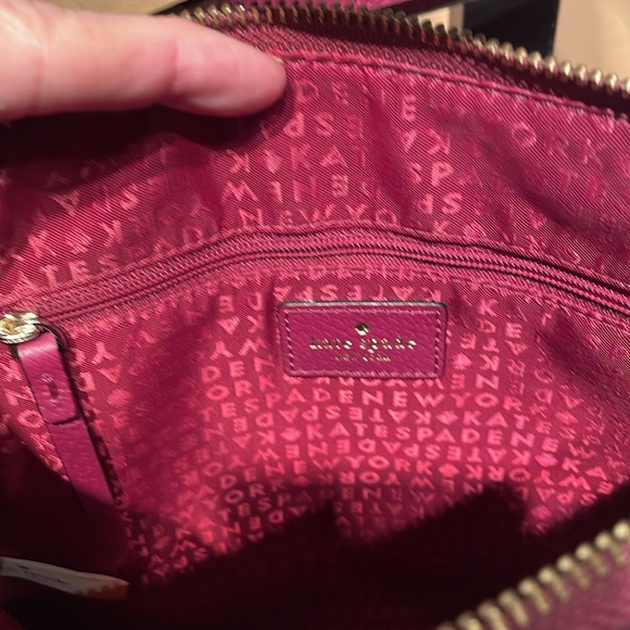 Kate Spade NY Grove Street Millie Fuchsia Pebbled Leather Crossbody Bag Like New - Picture 7 of 8